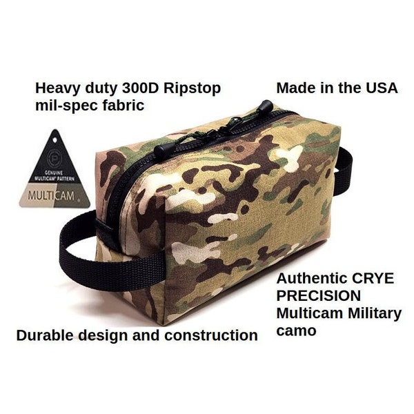 9x5x5" Heavy Duty Multicam Tactical 300D Mil-Spec Nylon Ripstop Utility storage Gear Bag