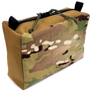 9x6x3&quot; Heavy duty MULTICAM Camo 1000D Cordura Waterproof Tactical Camping Hiking Backpacking Survival Organizer Bag Pouch