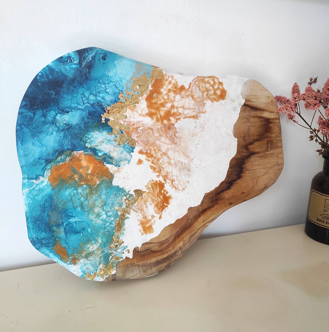 Fluid Art Painting Dutch Für Acryl auf Holz Holz Teck Original Etsy