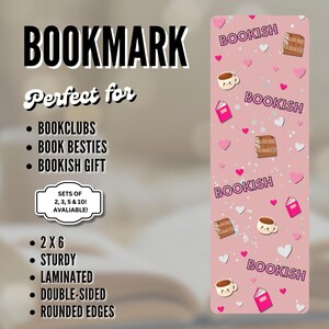 Bookish Bookmarker|Book lover gift| Christmas gift|Book Club| Bookmark|Cute Bookmarker