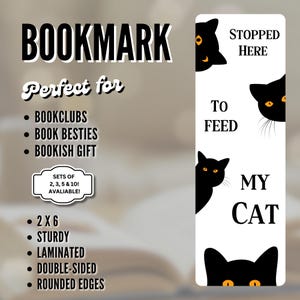 Cat Bookmarker|Book lover gift| Christmas gift|Book Club| Bookmark|Cat Lover gift
