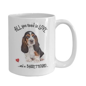 Bassethound mug Bassethound coffee mug Bassethound gift mug bassethound gift ideas Bassethound dog mom
