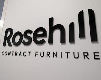 Custom Acrylic Business Sign | Logo Wall Sign for Salon, Beauty Studio, Shop or Office