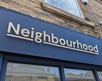Custom Aluminium Composite Business Sign | Shop Front, Salon or Office Signage