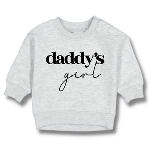 Embroidered Custom Daddy's Girl Jumper, Embroidery Sweatshirt Infant Tee Gift for Toddler Personalised Childs Jumper