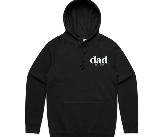 Dad EST Year Hoodie Custom New Dad Sweatshirt Personalised