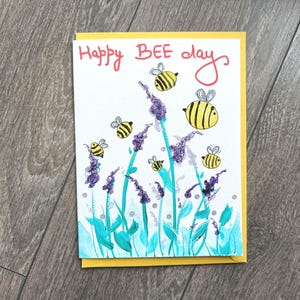 Tarjeta de felicitación hecha a mano con pintura acrílica original. Tarjeta de felicitación de cumpleaños con temática de mascotas. Regalo para cumpleaños de perro, dueño de mascota o amante de los perros.