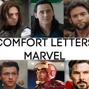 Carta de personagem personalizada para conforto, e-mail personalizado para personagem fictício, carta da Marvel, jogos, filmes e quadrinhos, >Somente download digital<