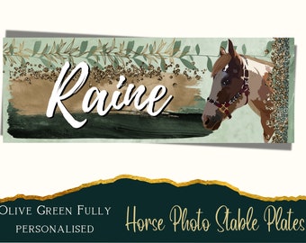Name Plates /Clover/Irish-Plaques1 Quality Personalised Horse/Pony Stable Sign 