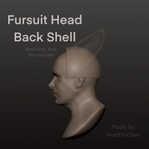 Fursuit Head Backing - STL File (DIGITAL FILES)