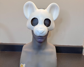 Big Cat Half Mask - Therian Gear Fursuit Cosplay