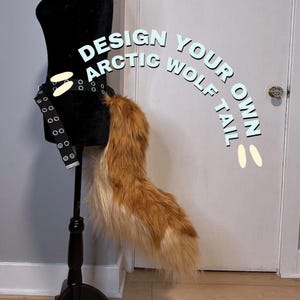 Design Your Own Arctic Wolf Fursuit Tail - Furry Commission Cosplay Costume Cute Kemonomimi