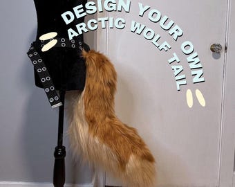 Design Your Own Arctic Wolf Fursuit Tail - Furry Commission Cosplay Costume Cute Kemonomimi