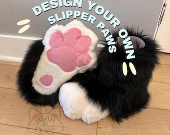 Design Your Own Slim Feetpaws - Furry Commission Oversized Sockpaws Cosplay Costume