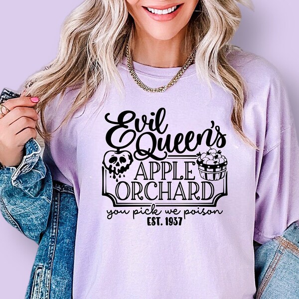 Evil queen's apple orchard shirt, Snow White evil queen shirt, disney villian shirt, evil queen poison apple shirt, snow white shirt