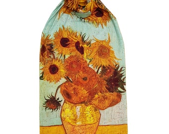 Gold & Van Gogh Sonnenblumen Kaschmirschal
