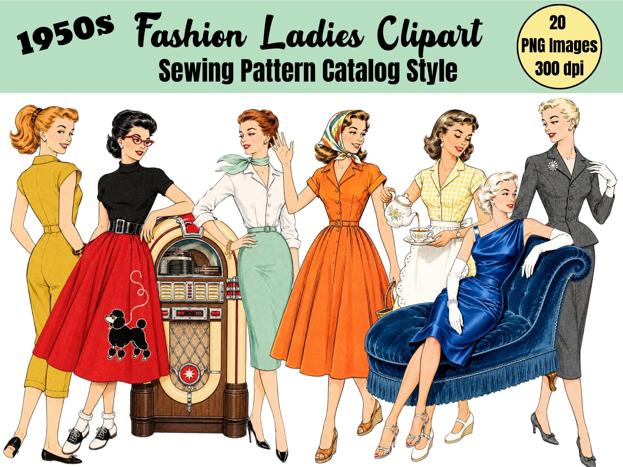 ladies dress catalogs 1950s Fashion Catalog feature_Sleeveless