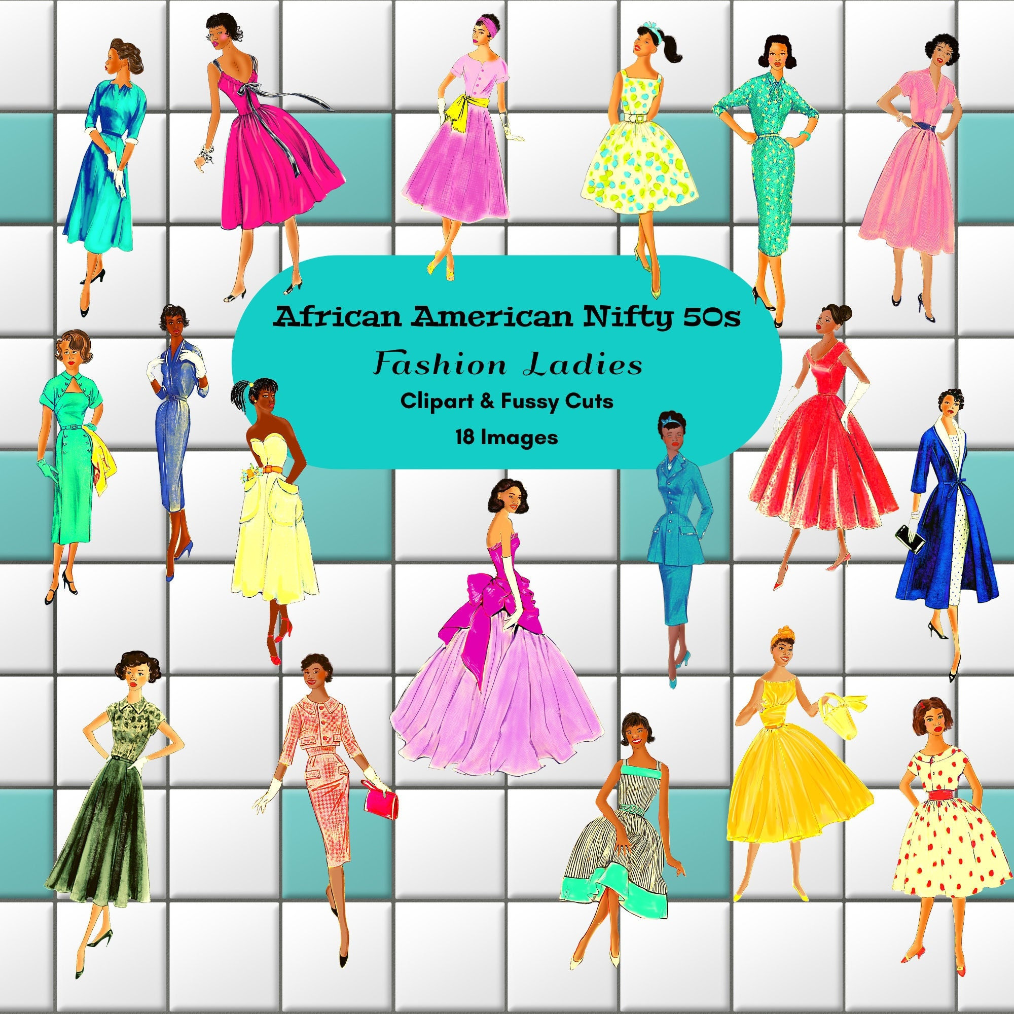 African American 50s Fashion