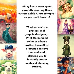 Midjourney Prompt Retro Pinup Ladies Sexy Art Prompt Customizable 100 Prompts All Skill Levels DALL-E3 Stable Diffusion Digital Download image 7