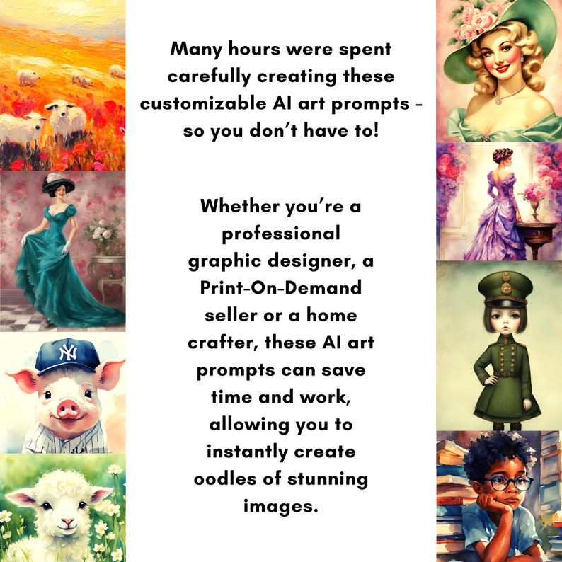 Midjourney Prompt Retro Pinup Ladies Sexy Art Prompt Customizable 100 Prompts All Skill Levels DALL-E3 Stable Diffusion Digital Download image 7