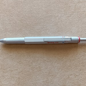 Rotring 600 Trio Silver First ver. Ballpoint Pen Blue Red & Pencil