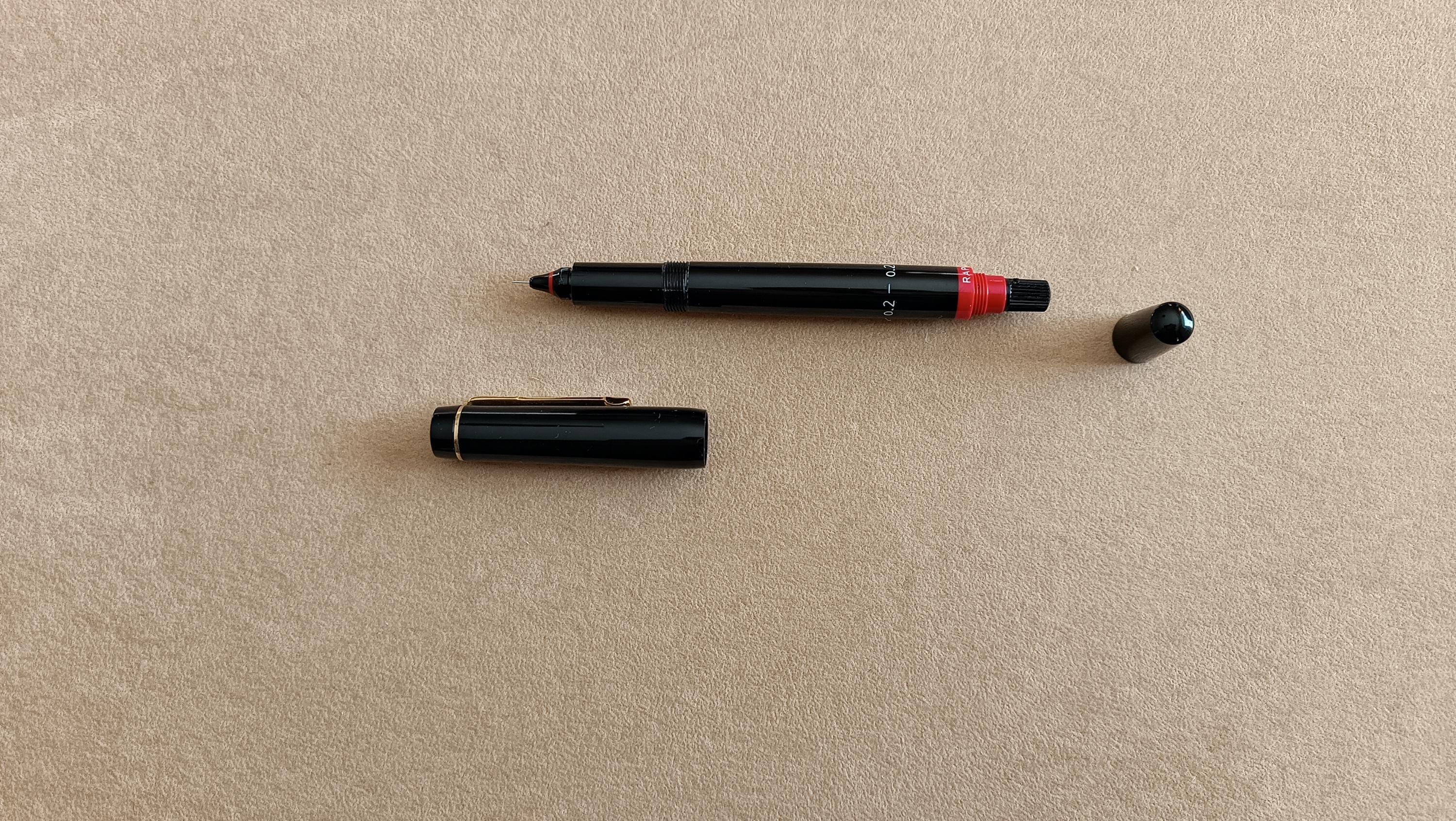 Rotring Rapidograph 1950s 0.2mm Tintenkuli Piston Filler Technical
