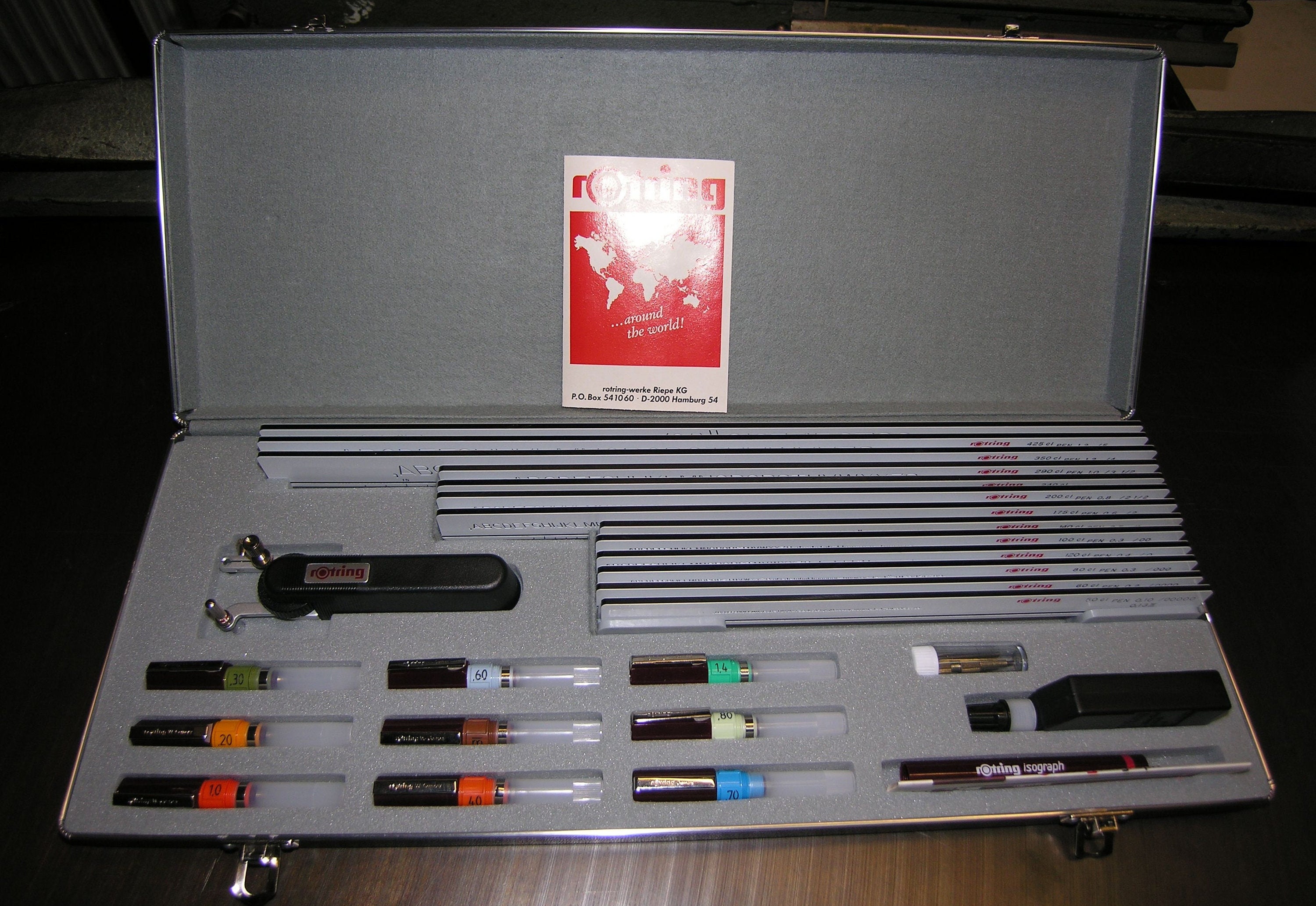 Rotring Controlled Lettering System Set Etsy