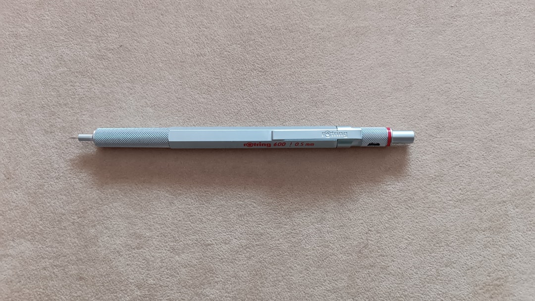 vintage rotring 600 ボールペン　旧型 Rotring 600 First Ver. Spring Mechanical Pencil 0.5mm Silver. - Etsy
