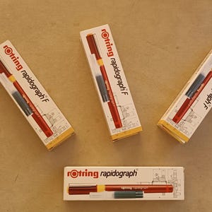 Rotring Rapidograph , Rotring Rapidograph F technische tekenpennen - NIEUW (NOS)