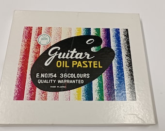 Gitaaroliepastelset 36 kleuren Nieuw E No 154 Vintage Crafts Art Drawing