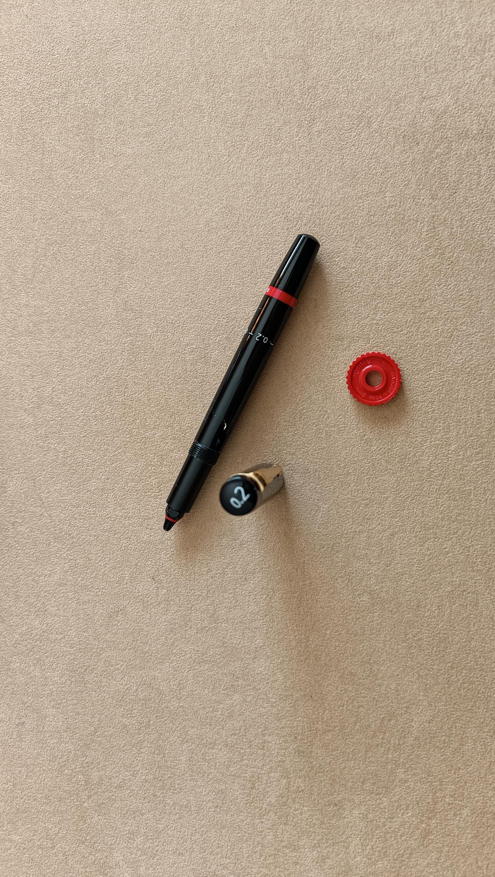 Rotring Rapidograph 1950s 0.2mm Tintenkuli Piston Filler Technical