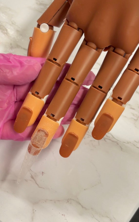 Acrylic Nail Practice Hand for Beginner and Professional Use/ Etsy