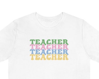 Cute Teacher T-Shirt, Retro Shirt for Back to School, Teacher Appreciation Graphic Tee
