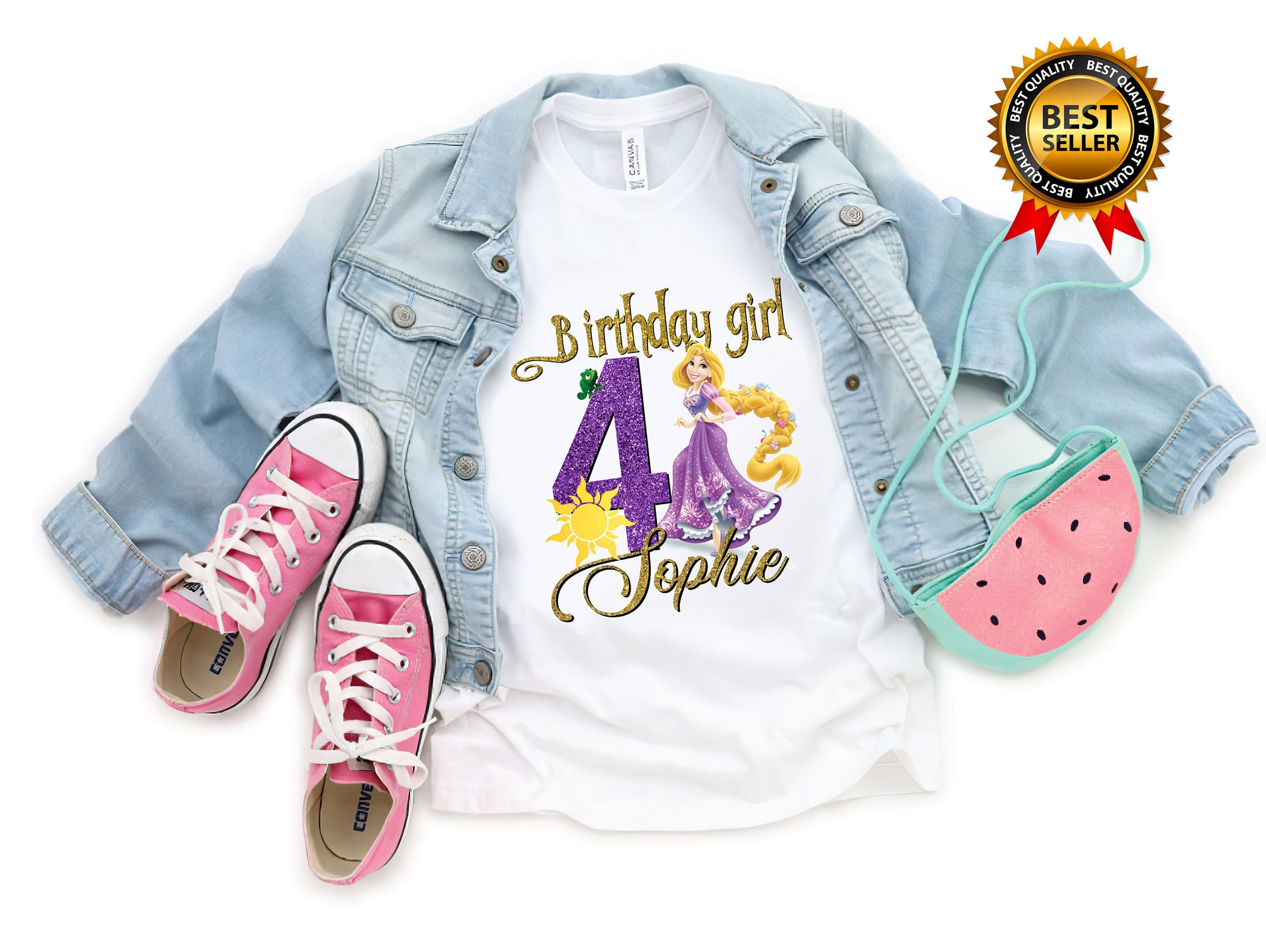 Rapunzel Tangled Birthday T-Shirt Rapunzel Tangled Birthday T-Shirt