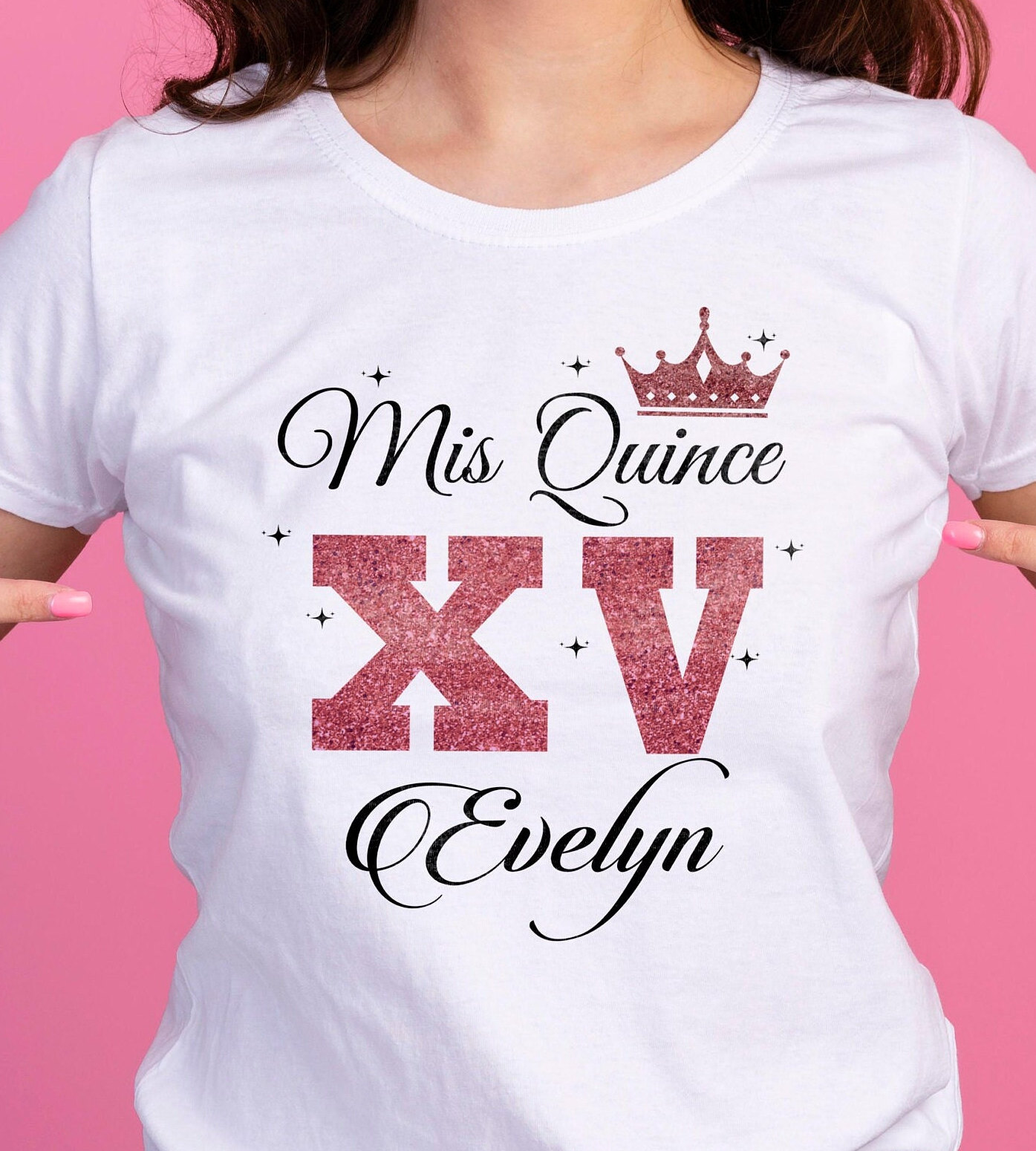Mis XV camiseta Mis 15 Mis Quince camiseta Quinceañera oro Etsy