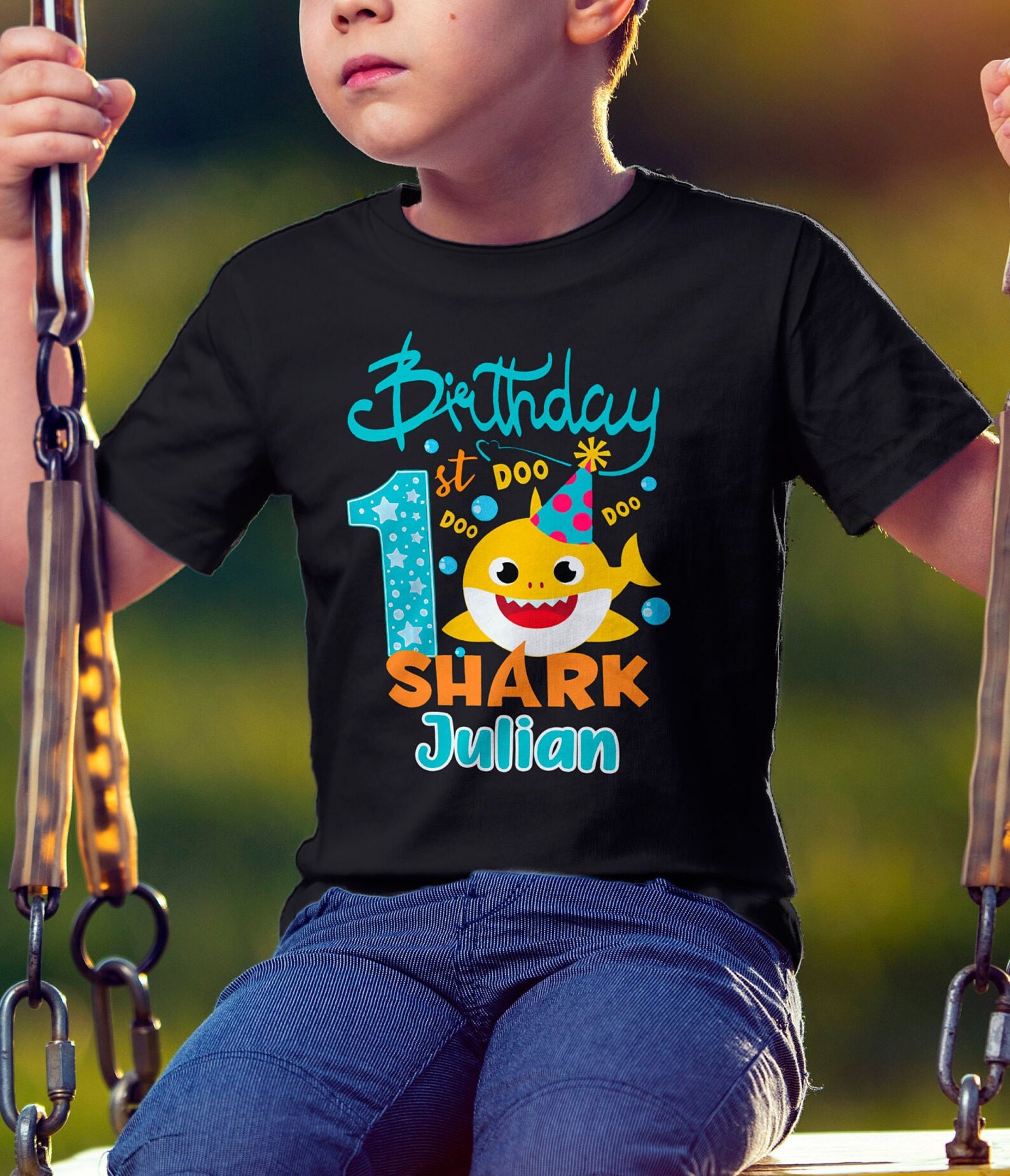 Shark Birthday Shirt Baby Shark Family Shirt Baby Shark Etsy