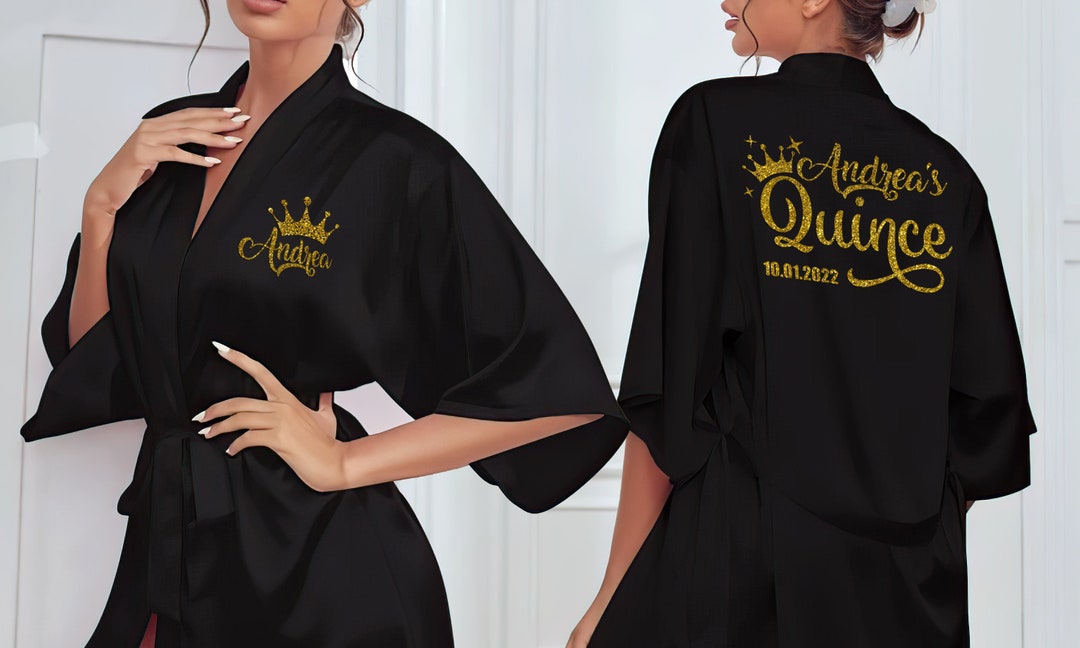 Bata Quinceañera / Bata XV Años / Mis Quince Años/Glitter Etsy España