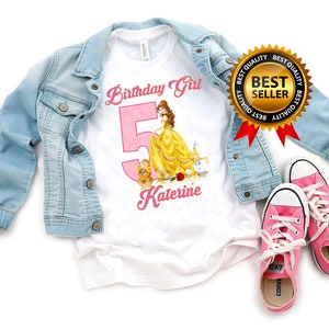 Playeras personalizadas de bella y bestia sale