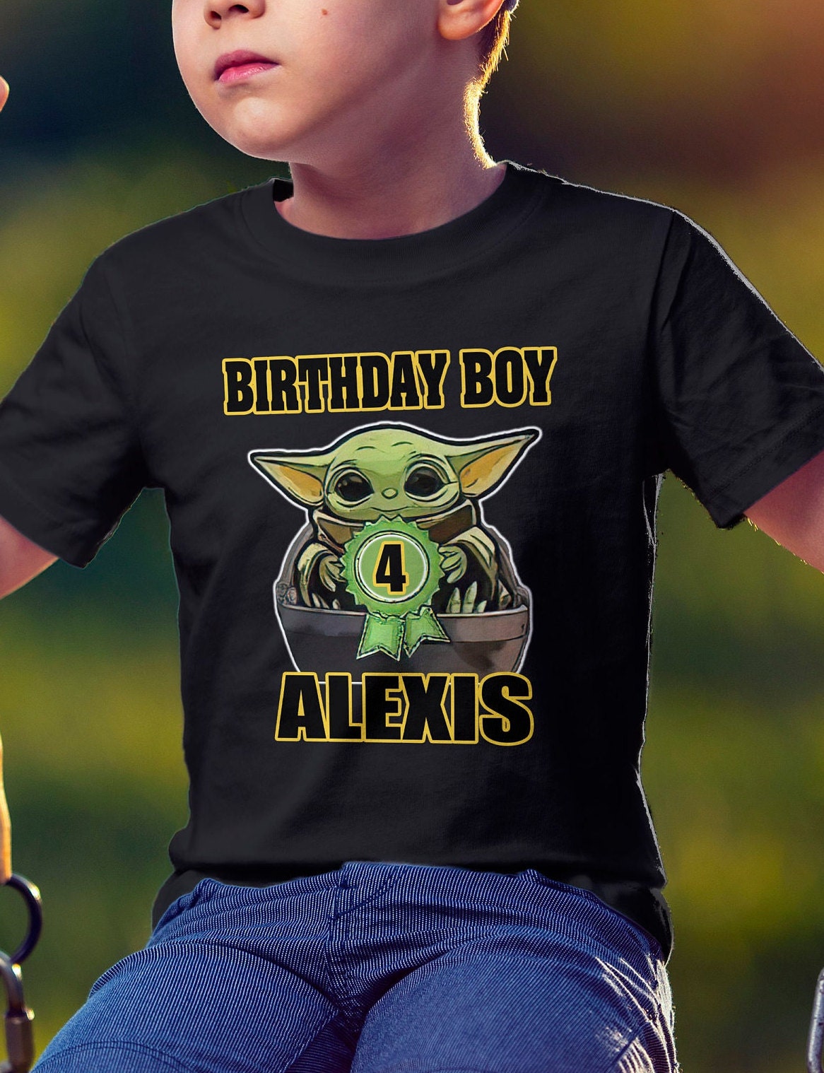 Camiseta baby yoda niño hot sale