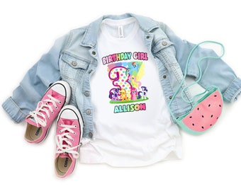 My Little Pony Birthday Shirt - Rainbow Dash Birthday Shirt - My Little Pony Party - Kids Birthday Shirt - Family Birthday Shirts