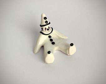 Mini Pierrot Clown Figurine