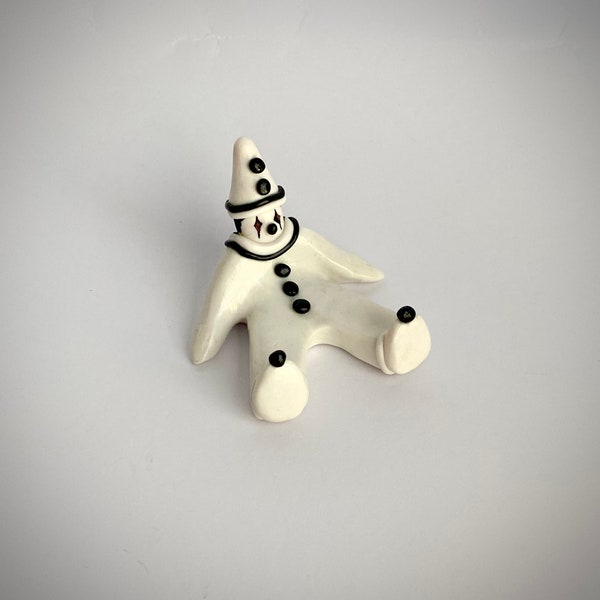 Mini figurine clown pierrot