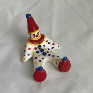 Mini Primary Colors Clown Figurine