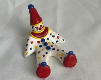 Mini Primary Colors Clown Figurine