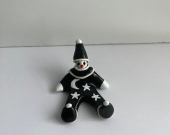 Mini Moon and Stars Clown Figurine