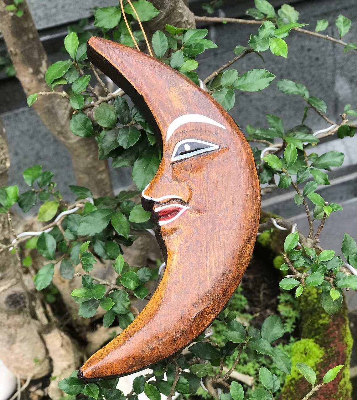 Home decor wooden crescent moon design with 3 colour Etsy