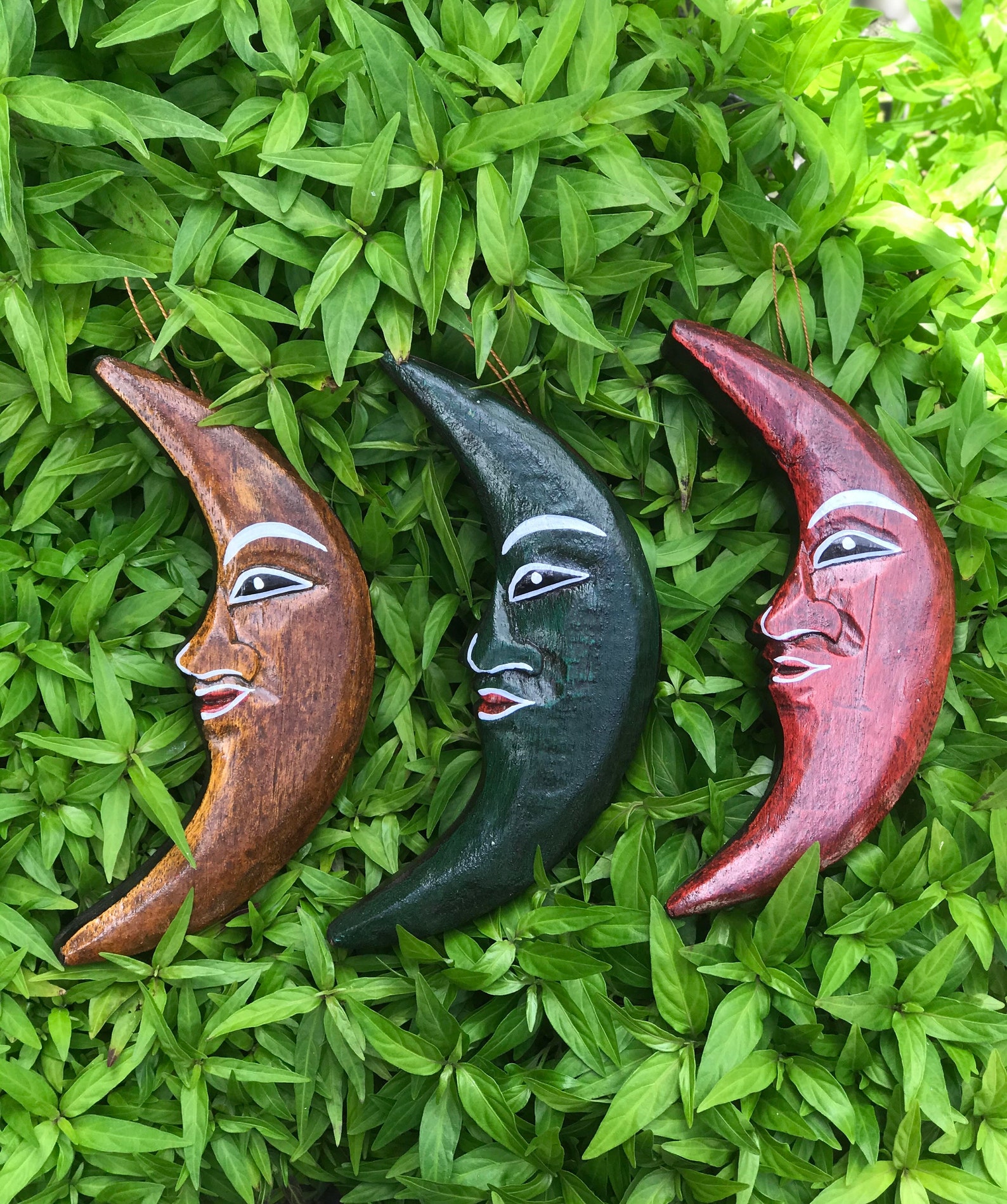 Home decor wooden crescent moon design with 3 colour Etsy