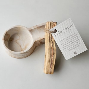 Palo Santo Holder Aromatic Wood Incense Smudging Dish Kit Gift Set Present Idea