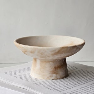 Decorative Pedestal Bowl Handmade Dish