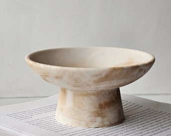 Decorative Pedestal Bowl Handmade Dish